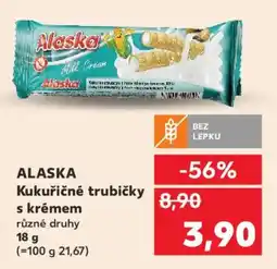 Kaufland ALASKA Kukuřičné trubičky s krémem nabídka