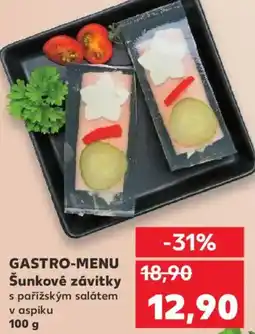 Kaufland GASTRO-MENU Šunkové závitky nabídka