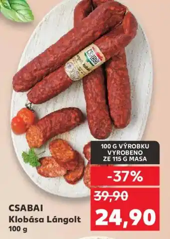 Kaufland CSABAI Klobása Lángolt nabídka