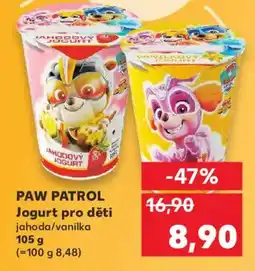 Kaufland PAW PATROL Jogurt pro děti nabídka