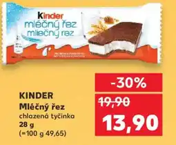 Kaufland KINDER Mléčný řez nabídka