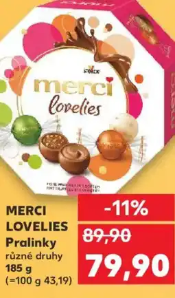 Kaufland MERCI LOVELIES Pralinky nabídka