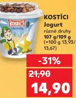 Kaufland KOSTÍCI Jogurt nabídka