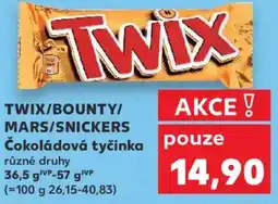 Kaufland TWIX/BOUNTY/ MARS/SNICKERS Čokoládová tyčinka nabídka