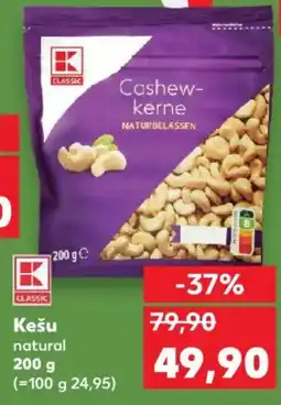 Kaufland Kešu natural nabídka