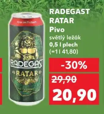 Kaufland RADEGAST RATAR Pivo nabídka