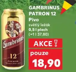 Kaufland GAMBRINUS PATRON 12 Pivo nabídka