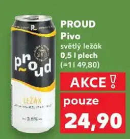 Kaufland PROUD Pivo světlý ležák nabídka