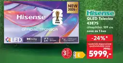 Kaufland Hisense QLED Televize 43E7S nabídka