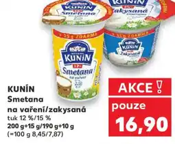 Kaufland KUNIN Smetana na vaření/zakysaná nabídka