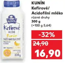 Kaufland KUNIN Kefírové/ Acidofilní mléko nabídka