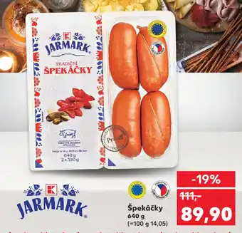 Kaufland Špekáčky nabídka