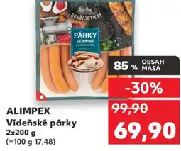 Kaufland ALIMPEX Vídeňské párky nabídka