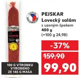 Kaufland PEJSKAR Lovecký salám nabídka