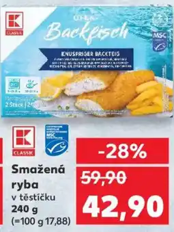 Kaufland Smažená ryba v těstíčku nabídka