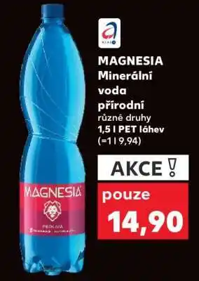 Kaufland Magnesia minerální voda nabídka