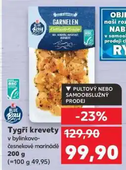 Kaufland Tygří krevety v bylinkovo-česnekové marinádě nabídka