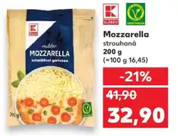 Kaufland Mozzarella strouhaná 200 g nabídka