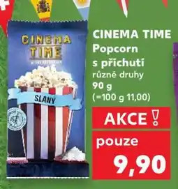 Kaufland CINEMA TIME Popcorn nabídka