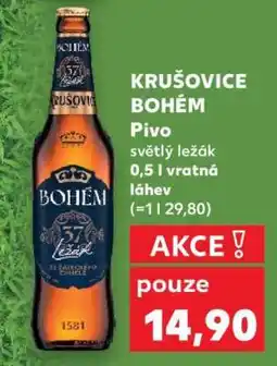 Kaufland Krušovice Bohém nabídka
