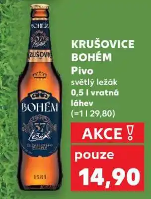 Kaufland Krušovice Bohém nabídka