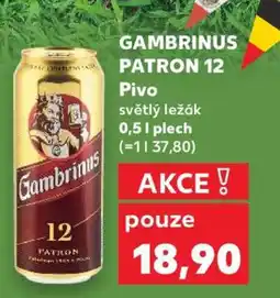 Kaufland Gambrinus Patron 12 nabídka