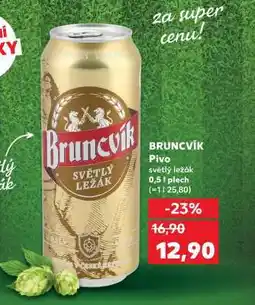 Kaufland BRUNCVÍK Pivo nabídka