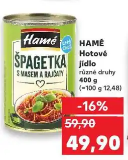 Kaufland HAMÉ Hotové jídlo nabídka