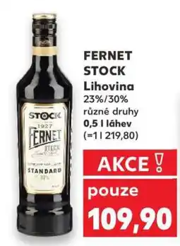 Kaufland Fernet Stock nabídka