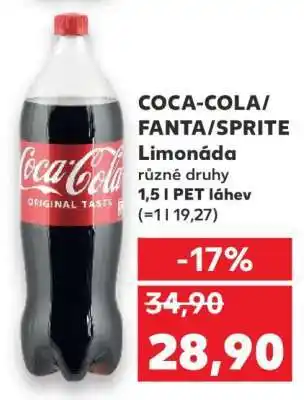 Kaufland Coca-Cola, Fanta, Sprite nabídka