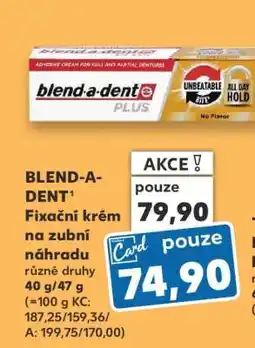 Kaufland Blend-a-dent Fixační krém na zubní náhradu nabídka