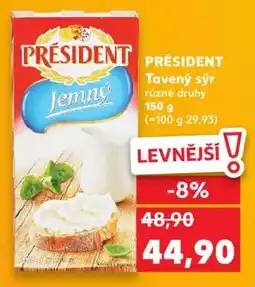 Kaufland Président tavený sýr nabídka