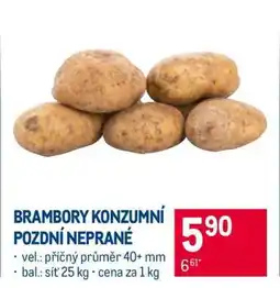 Makro Brambory konzumní pozdní neprané nabídka