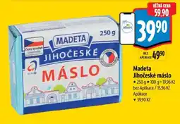 Albert Madeta Jihočeské máslo nabídka