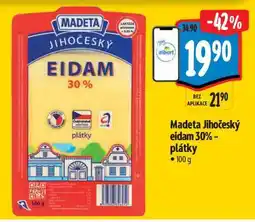 Albert Madeta Jihočeský eidam 30 plátky nabídka