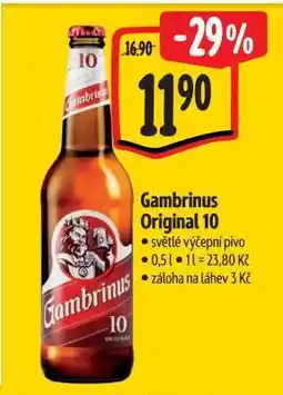 Albert Gambrinus Originál 10 nabídka