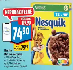 Albert Nestlé Dětské cereálie nabídka