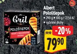 Albert Albert Pološtiepok nabídka