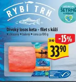 Albert Divoký Losos keta – filet s kůží nabídka