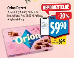 Albert Orion Dezert nabídka