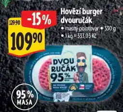 Albert Hovězí burger dvouručák nabídka