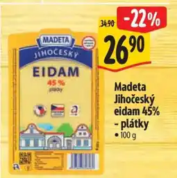 Albert Madeta Jihočeský Eidam 45% - plátky nabídka