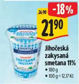 Albert Jihočeská zakysaná smetana 11 % nabídka
