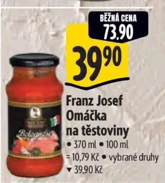 Albert Franz Josef Omáčka na těstoviny nabídka