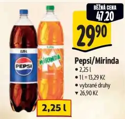 Albert Pepsi, Mirinda nabídka