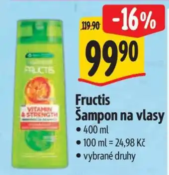 Albert Fructis šampon na vlasy nabídka