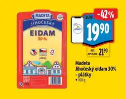 Albert Madeta Jihočeský eidam 30 plátky nabídka
