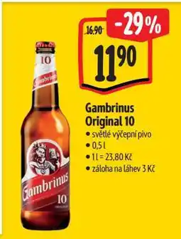 Albert Gambrinus Originál 10 nabídka