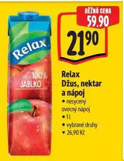 Albert Relax džus, nektar a nápoj nabídka
