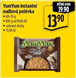 Albert YumYum Instantní nudlová polévka nabídka